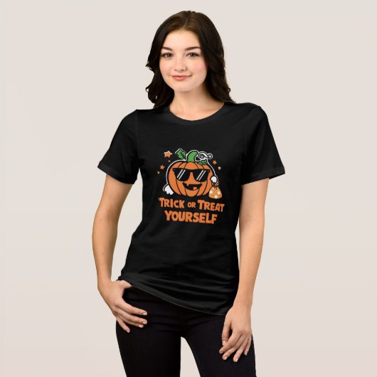Trick ou Treat Yourself Halloween Femmes Tshirts (Recto plein)