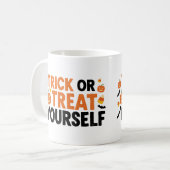 Trick ou Treat Yself - Drôle Halloween Mug (Devant gauche)