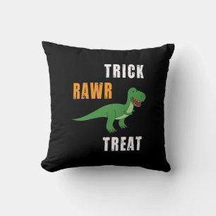 Trick Rawr Treat Cute Halloween Tyrannosaurus Rex Kussen