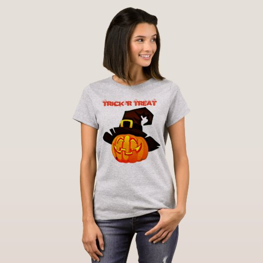 Trick'R Treat Pumpkin Basic T-Shirt (Voorkant volledig)