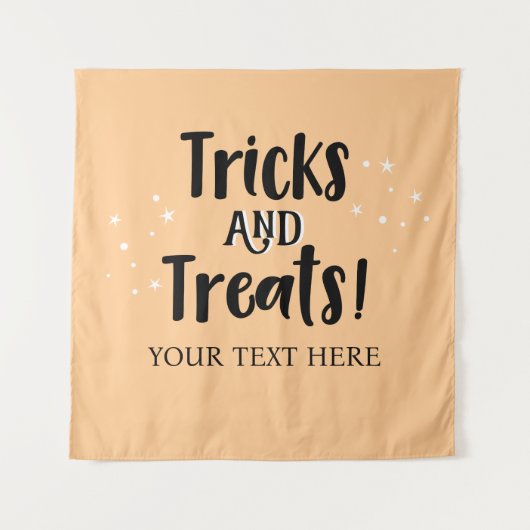 Tricks and Treats Halloween party Backdrop Wandkleed (Voorkant)