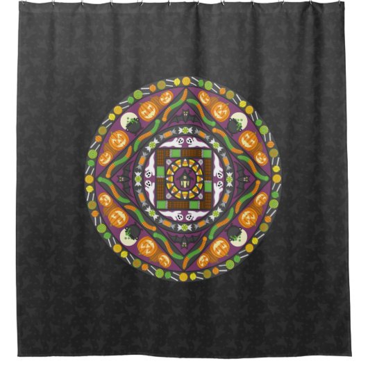 Tricks and Trees Mandala Shower Curtain Douchegordijn (Voorkant)
