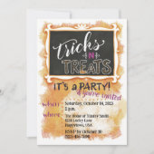 Tricks-n-Treats  Halloween uitnodiging (Voorkant)