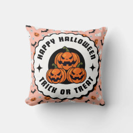 Tricks of bedreigingen voor Halloween Kussen