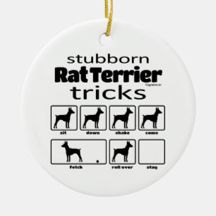 Tricks van Rat Terrier Keramisch Ornament