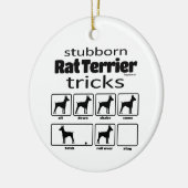 Tricks van Rat Terrier Keramisch Ornament (Links)