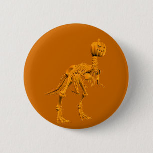 Tricktreatus van tyrannosaurussen ronde button 5,7 cm