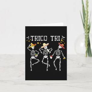 Trico Tri Halloween Grappig Halloween Outfit Kostu Kaart