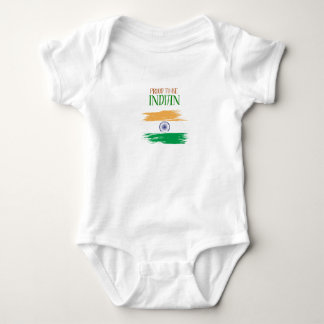 Tricolor Baby Body - Trots op India Romper