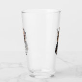 Tricolor Basset Hound Glas (Links)