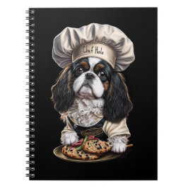 Tricolor Cooking Chef Cavalier Charles Spaniel Notitieboek