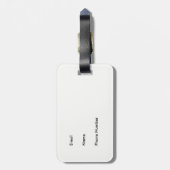 Tricolor Corgi Peach Bagagelabel (Achterkant verticaal)