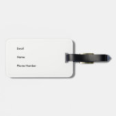 Tricolor Corgi Peach Bagagelabel (Achterkant horizontaal)