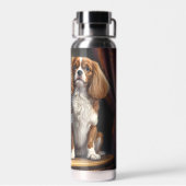 Tricolor en Blenheim Cavalier King Charles Waterfles (Achterkant)