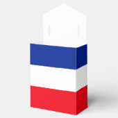 Tricolor Franse vlag Custom Bedankdoosjes (Geopend)