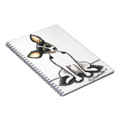 Tricolor Rat Terrier Sit  Notitieboek (Rechterzijde)