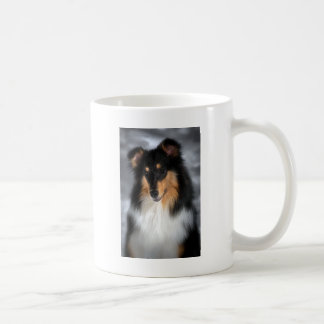 Tricolor Rough Coat Collie Koffiemok