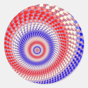 Tricolor Roundalls Stickers