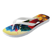 Tricolor Rozen, Teenslippers (Schuin)