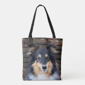 Tricolor Sheltie Draagtas (Achterkant)
