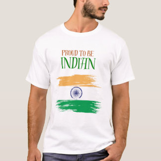 Tricolor T-shirt 'Ik ben trots Indiër' | Patriotti