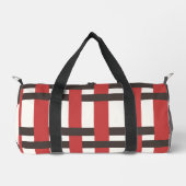 Tricolor woven pattern red brown retro plunjezak (Voorkant)