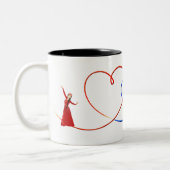 Tricolore Coeur arménien Mug (Gauche)