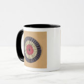 Tricolore rosette mok (Voorkant links)