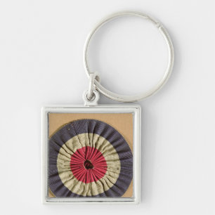 Tricolore rosette sleutelhanger