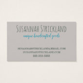 Tricot artisanal (Dos)