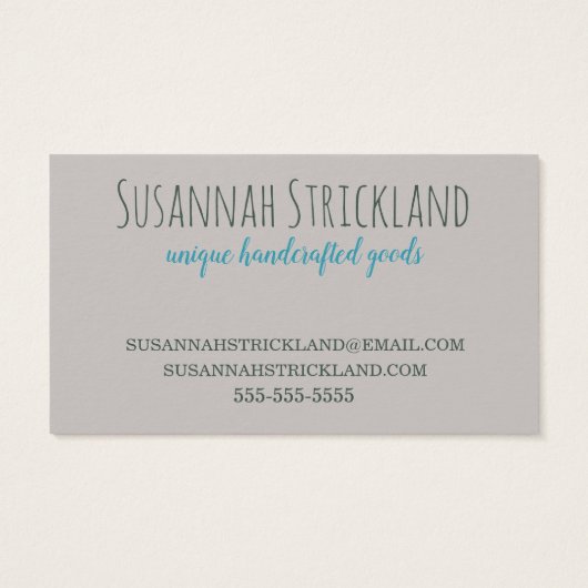 Tricot artisanal (Dos)