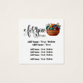 Tricot carré pour entreprise ou boîtier (Dos)