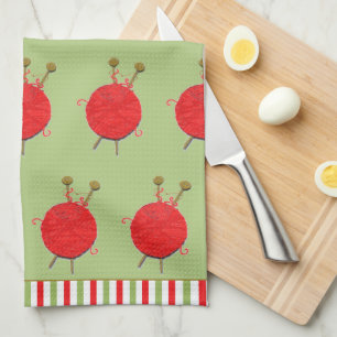 Tricot créatif Couple Serviette de cuisine