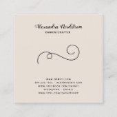 Tricot Crochet Aiguille Carte de visite artisanal (Dos)