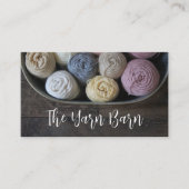 Tricot en fils rustique et Carte de visite Crochet (Devant)