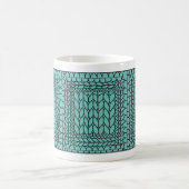 Tricot ENVERS SARCELLE Mug Blanc + Initiale (Centre)