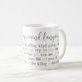 TRICOT EST MA SECONDE LANGUE Mug blanche (Devant droit)