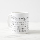 TRICOT EST MA SECONDE LANGUE Mug blanche (Devant gauche)