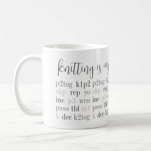 TRICOT EST MA SECONDE LANGUE Mug blanche (Gauche)