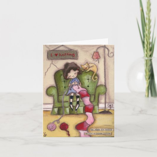 Tricot intense - Cartes de notes (Devant)