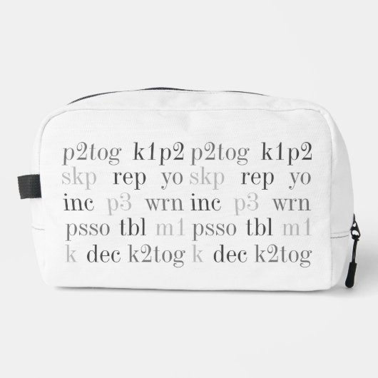 TRICOT MOTS Sac de voyage (Recto)