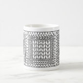 Tricot PURL BLANC Mug Blanc + Initiale II (Centre)