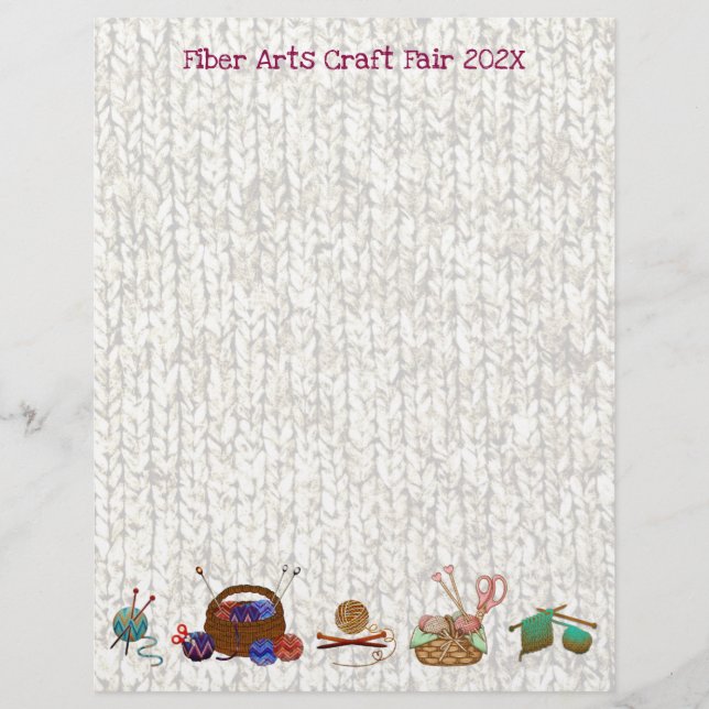 Tricot Thème Blank Scrapbook papier d'artisanat (Devant)
