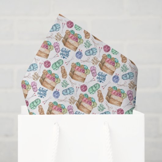 Tricotage de papier de soie (Sac cadeau)