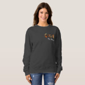 Tricoter Ou Enseignant Sweatshirt Halloween (Devant entier)