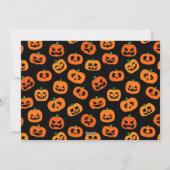 Tricoter ou traiter le Carte photo d'Halloween (Dos)