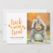 Tricoter ou traiter les Cartes photos d'Halloween (Devant)