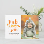 Tricoter ou traiter les Cartes photos d'Halloween (Debout devant)