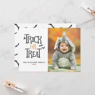 Tricoter ou traiter les Cartes photos d'Halloween