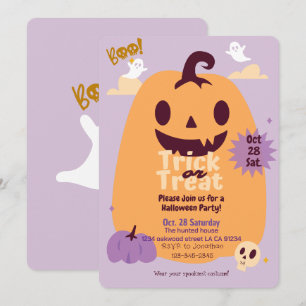 Tricoter ou traiter les invitations à la fête d'ha